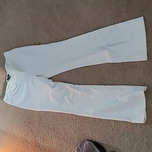White stretch slacks